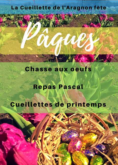 La Cueillette de l'Aragnon organise la chasse aux oeufs de Pâques Chasse aux oeufs Aragnon